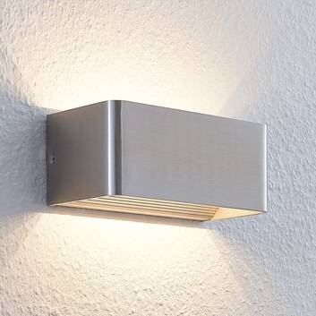 Lámpara de pared LED Lonisa, níquel satinado