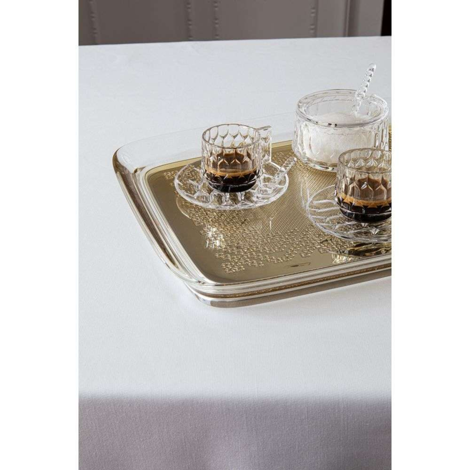 Teatime Tray 44x33 Gold - Kartell