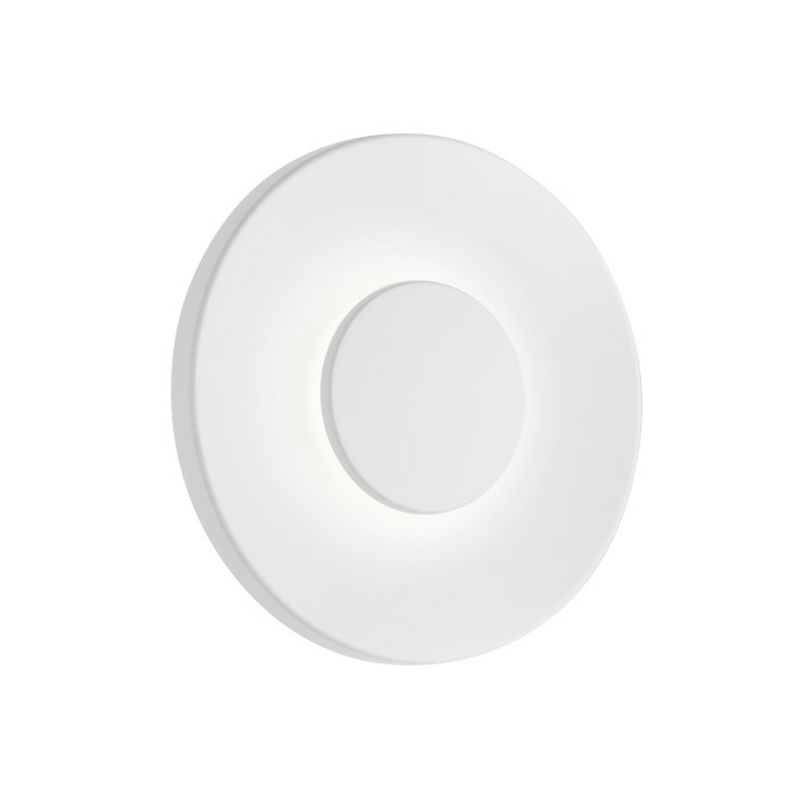 Helestra utendørs LED-vegglampe BUD, dimbar, hvit, IP65