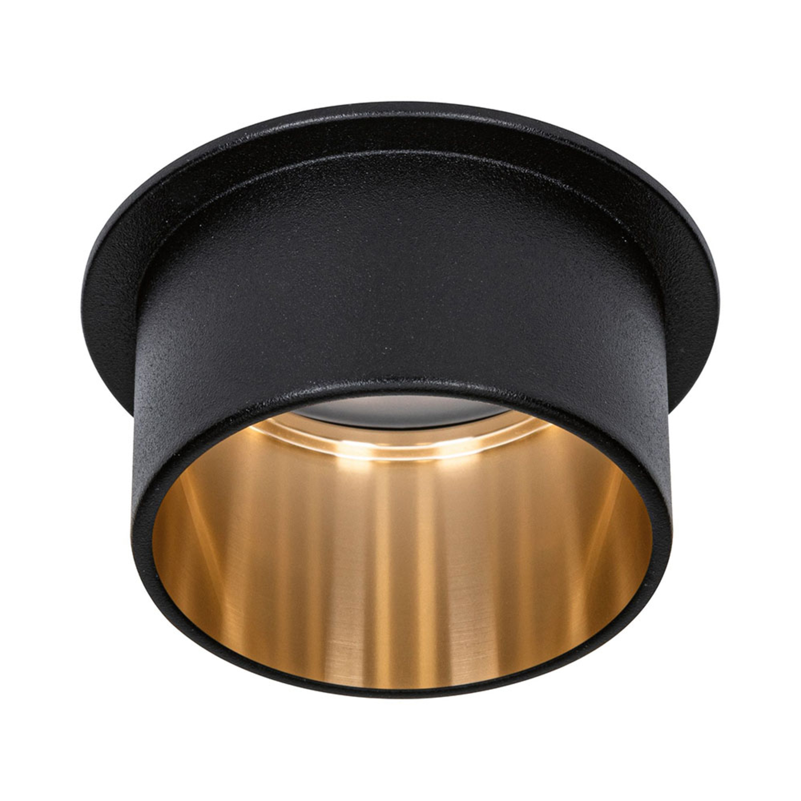 "Paulmann Gil LED" įleidžiamieji juodos matinės/auksinės spalvos