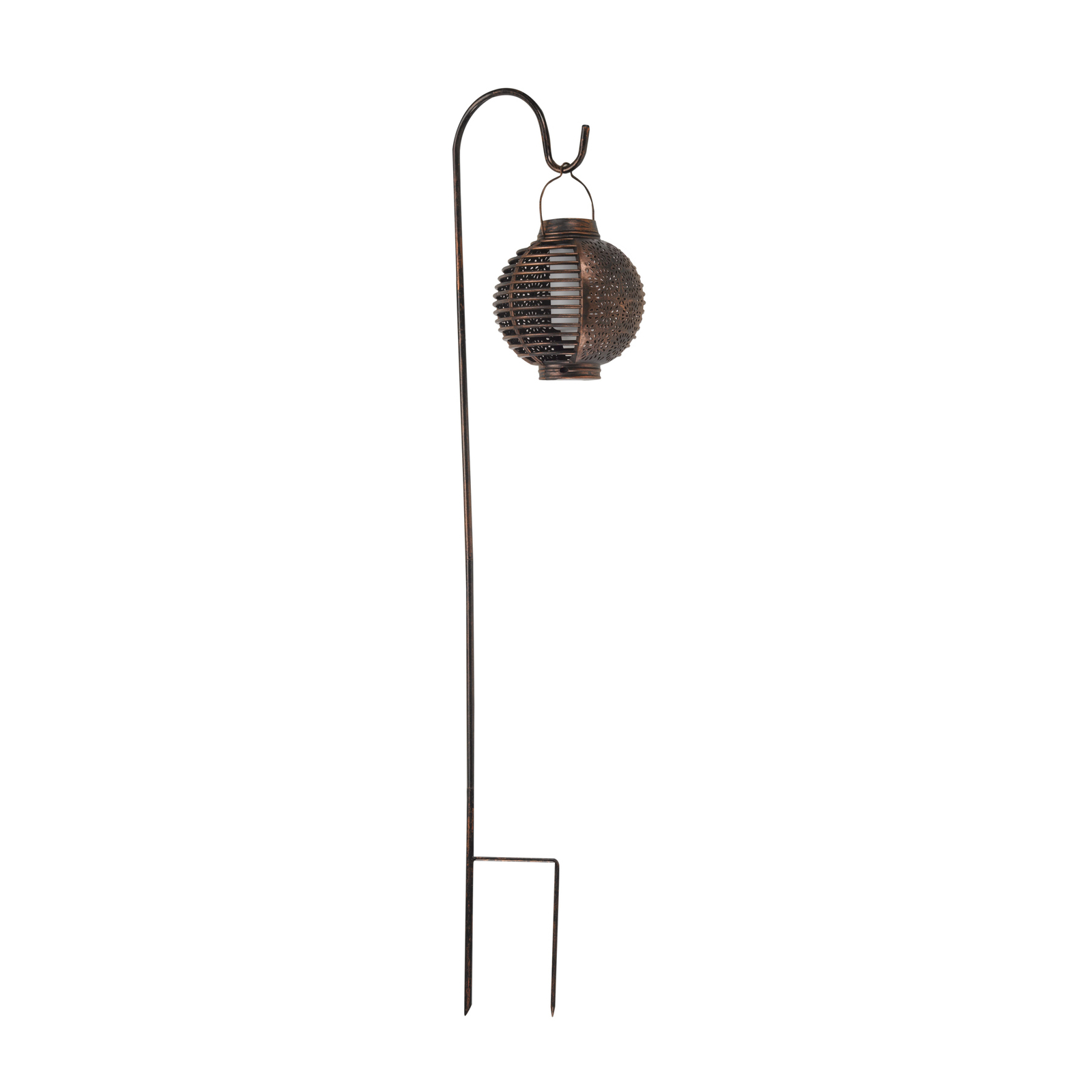 Picchetto solare LED a terra Forli con effetto fiamma, set di 2, 93 cm