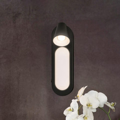 LEDVANCE LED осветление за стена Neptune, 1 точка, ключ, черно