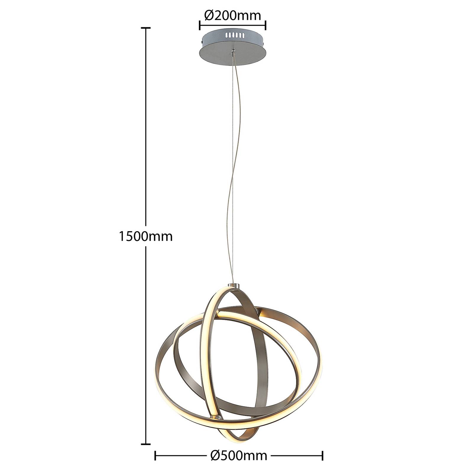 Lindby Kamilya lampa wisząca LED