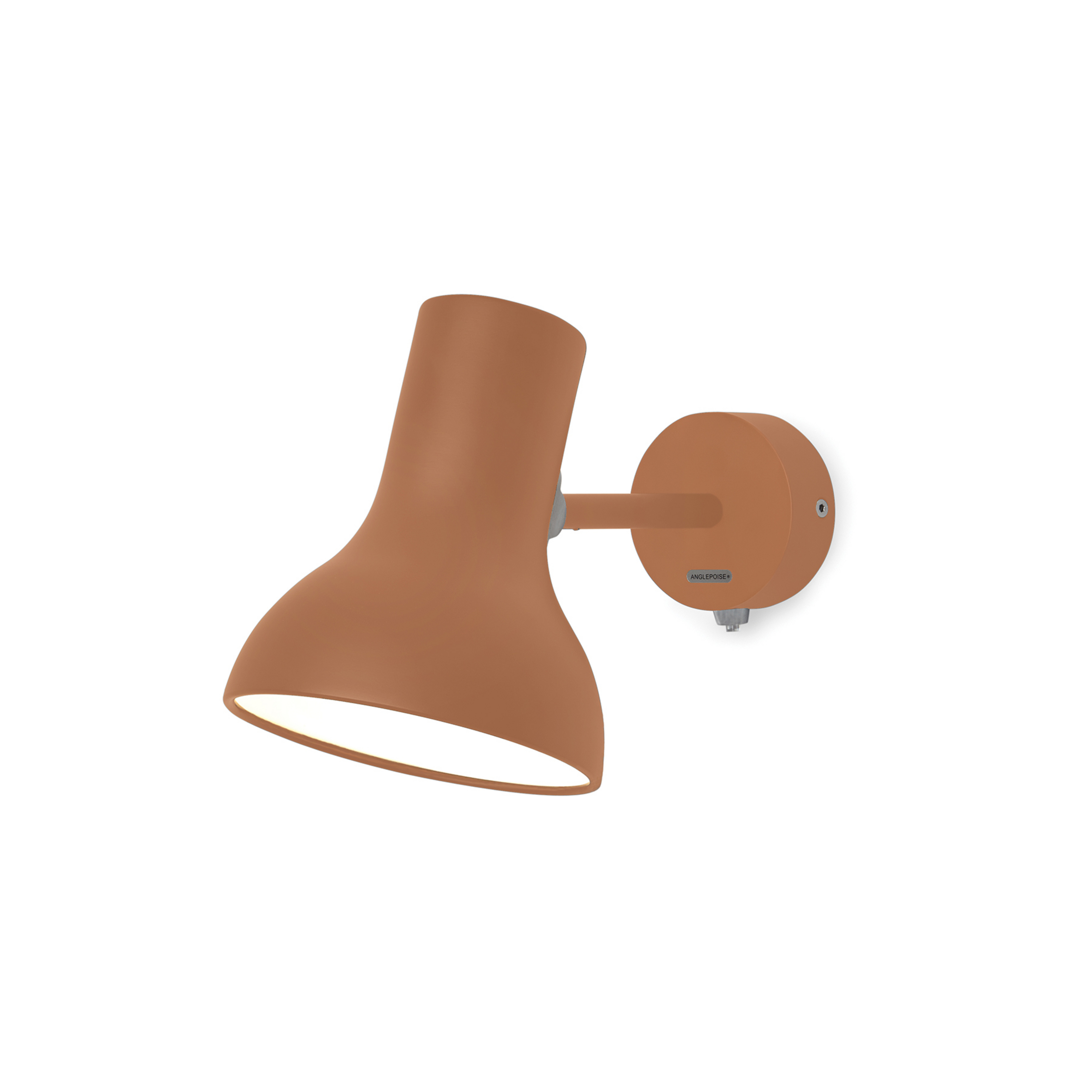 Mini candeeiro de parede Type 75 com interruptor, castanho ferrugem - Anglepoise