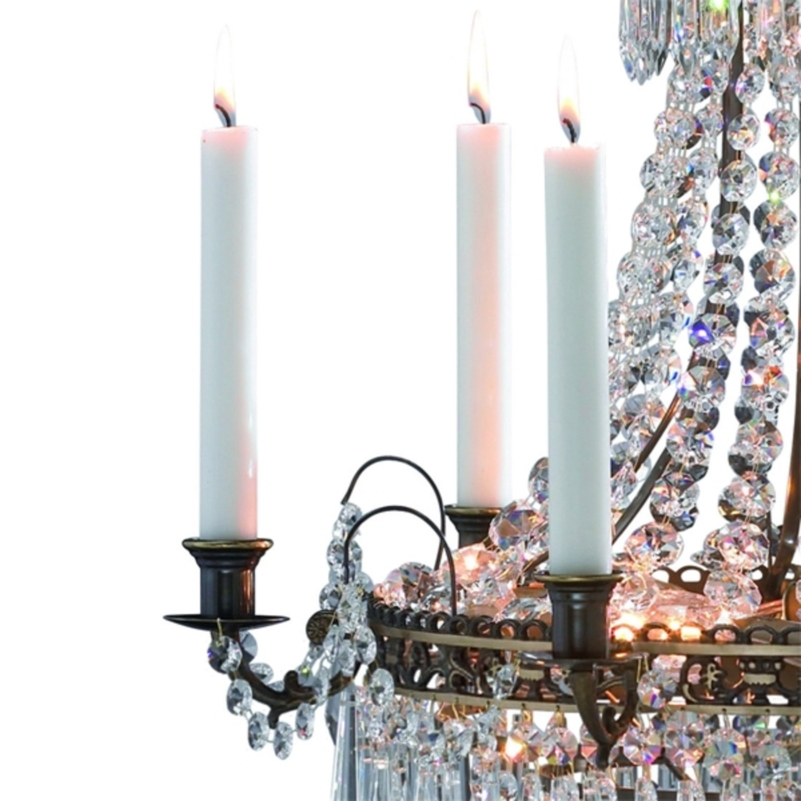 Okázalý svíčkový lustr Läckö 54 cm