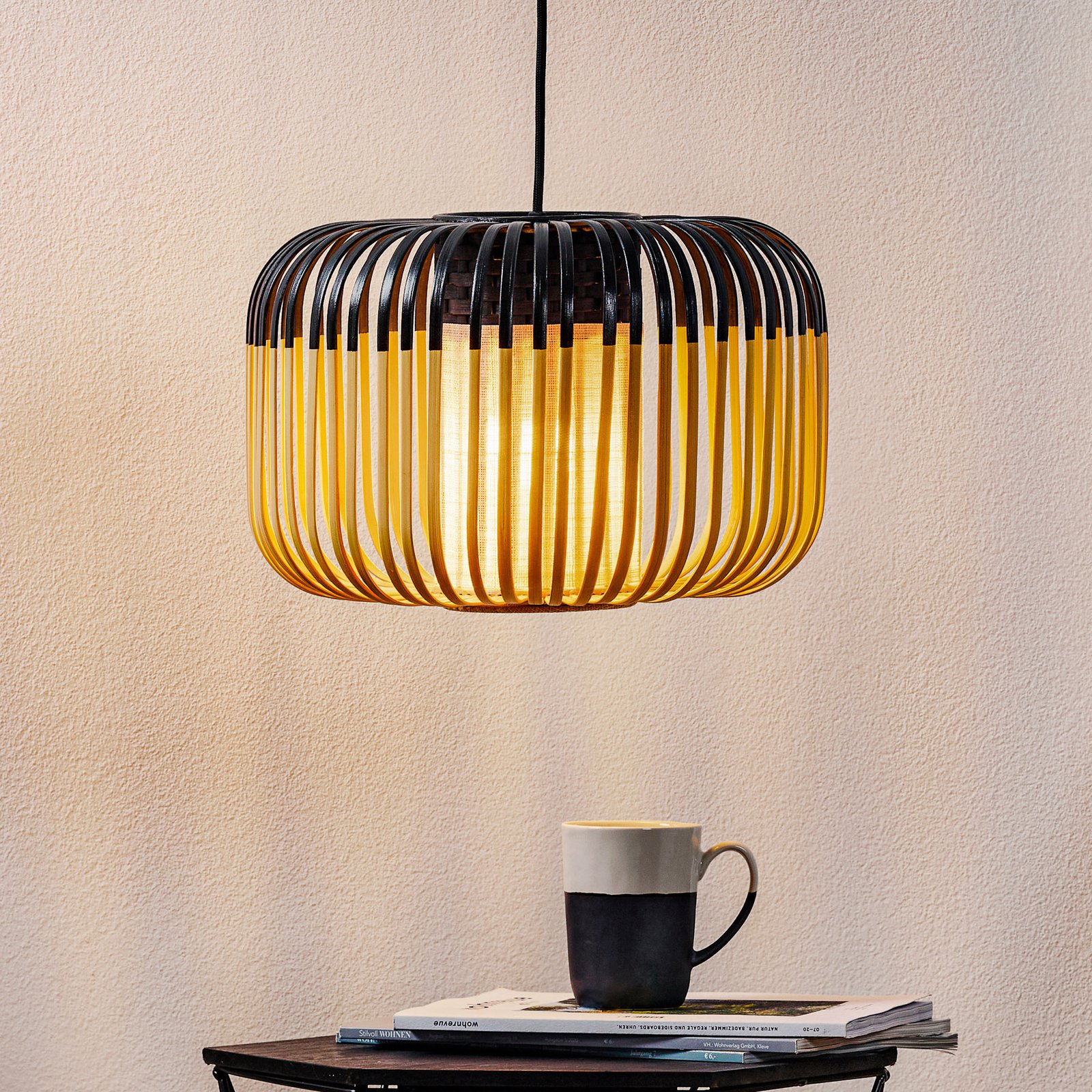 Bamboo Hanglamp S Black - Forestier