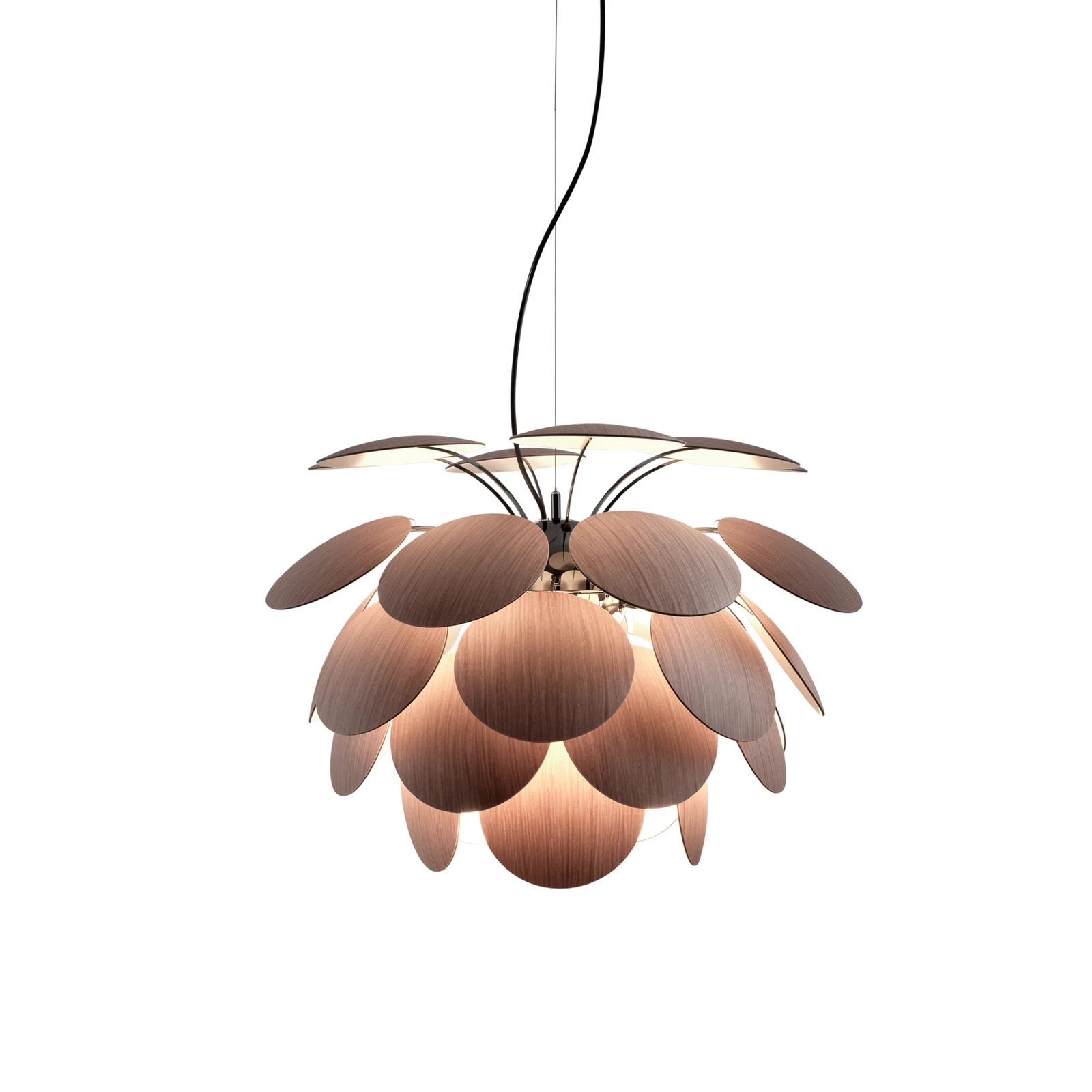 MARSET "Discocó" pakabinamas šviestuvas Ø 68 cm, ąžuolas