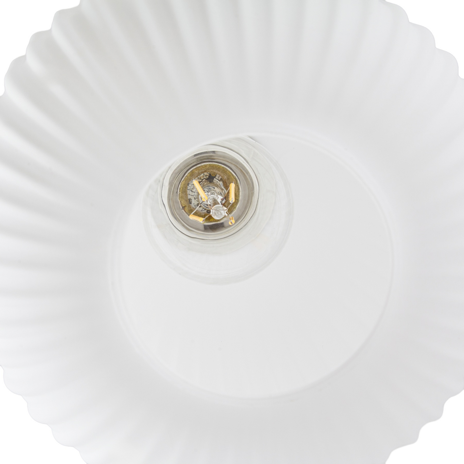 Evey Hängelampe, Länge 80 cm, 3-flg, weiß/beige, Glas - NOLA Evey Hängelampe, Länge 80 cm, 3-flg, weiß/beige, Glas - NOLA