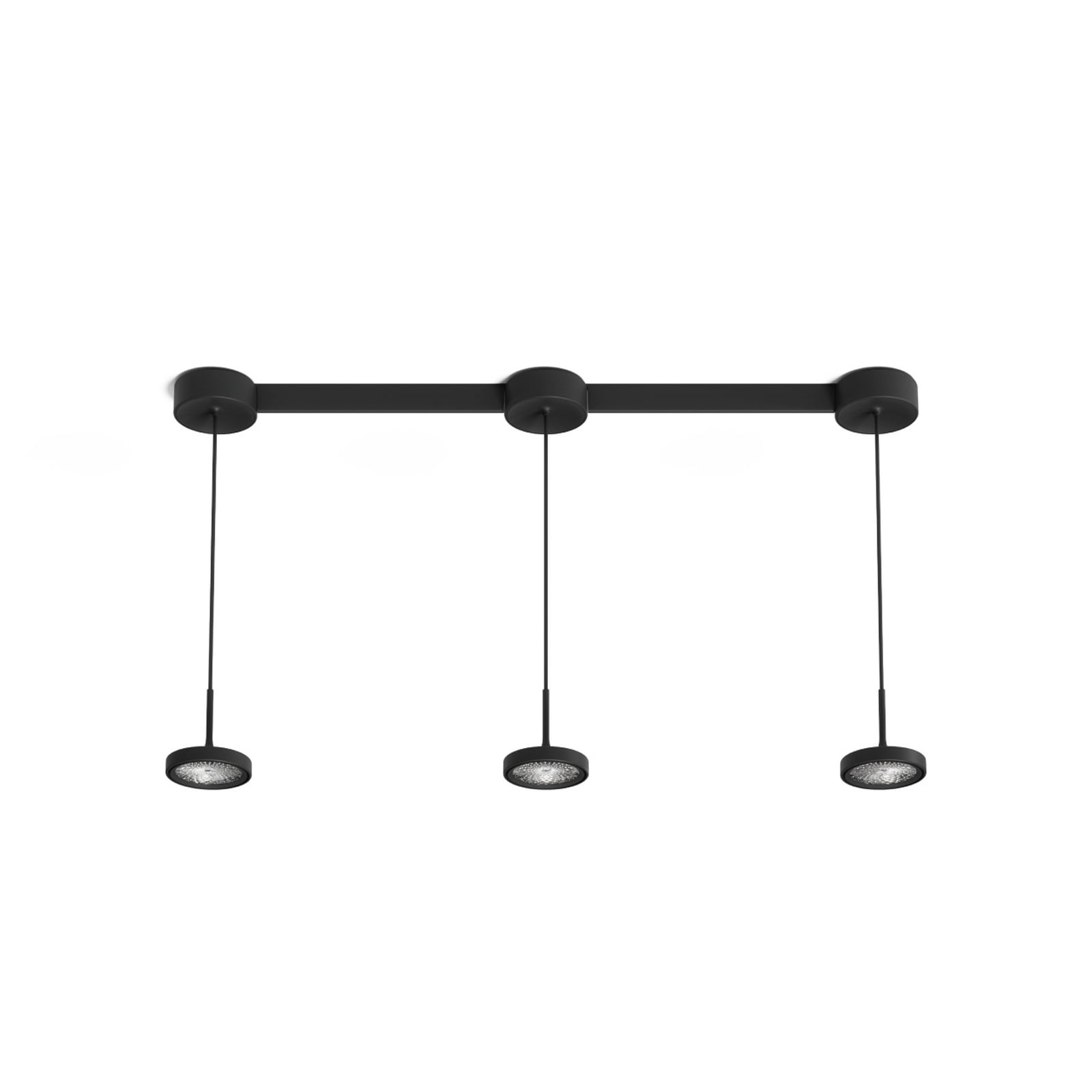 Rail de raccordement Nivo pour montage en saillie, noir, 30 cm, métal - Sigor