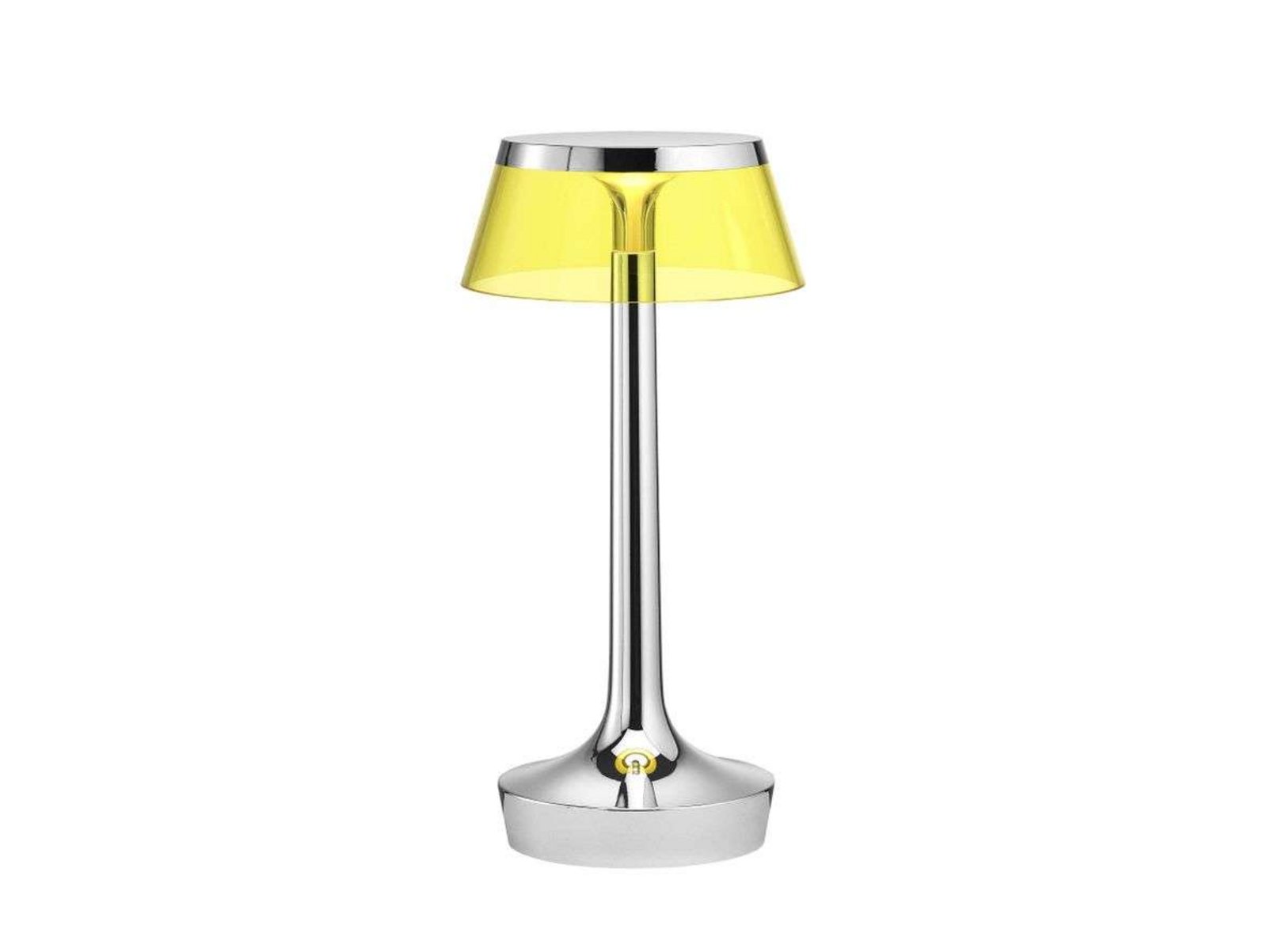 Bon Jour Unplugged Stolní Lampa Chrome/Yellow - Flos