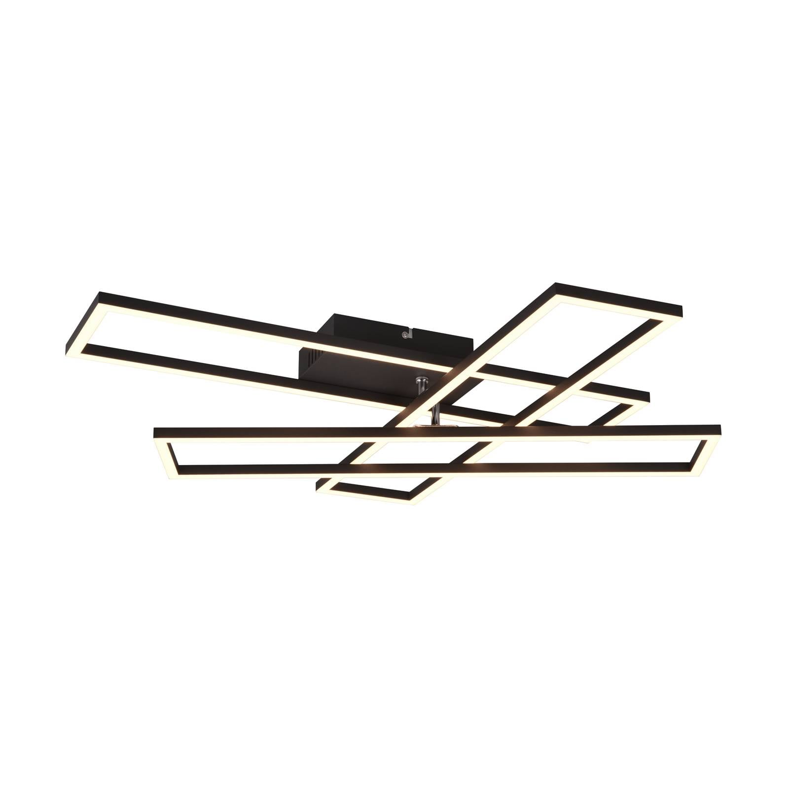 LED-Deckenlampe Corso dreiflammig, schwarz matt