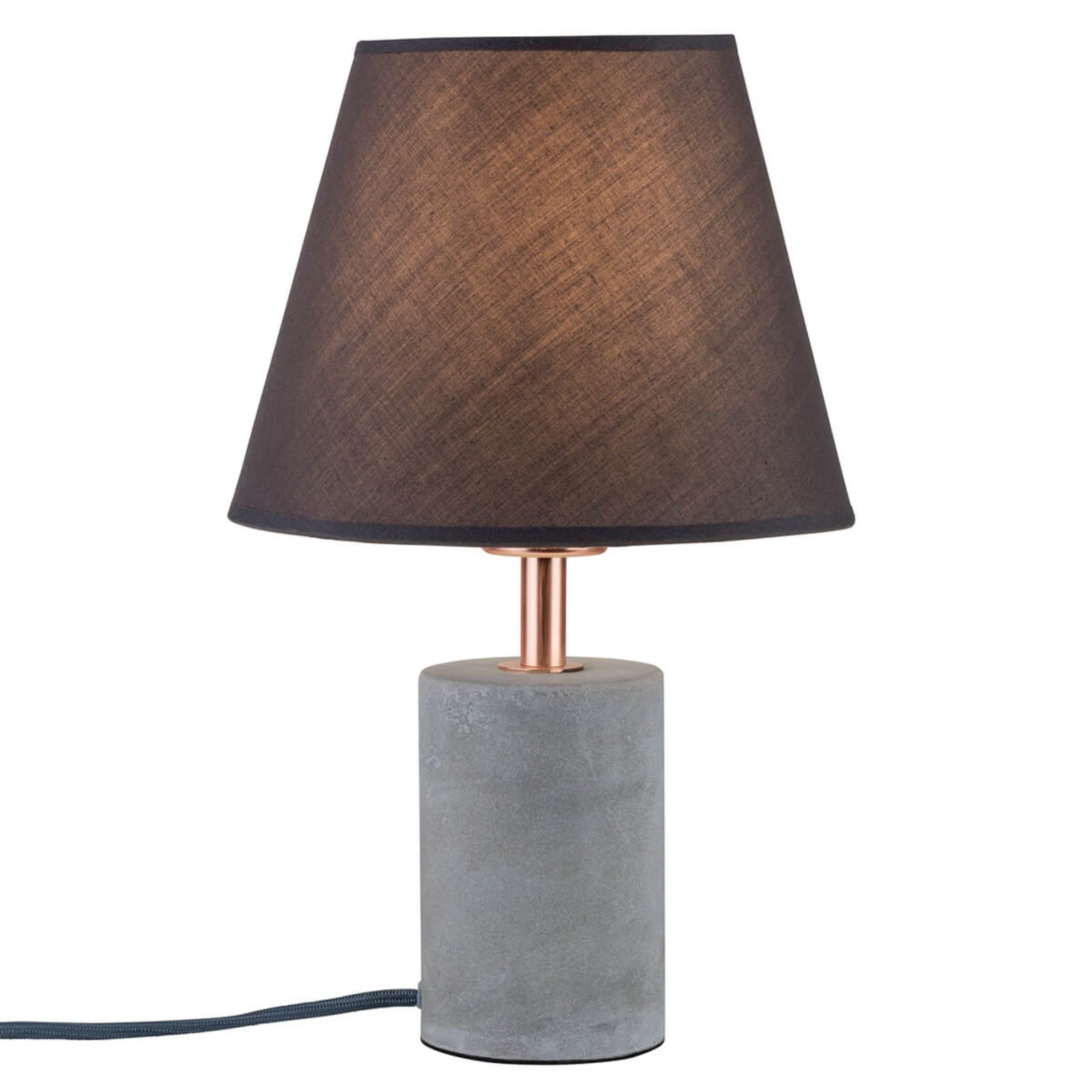 Paulmann Tem lampă masă textilă cu picior de beton