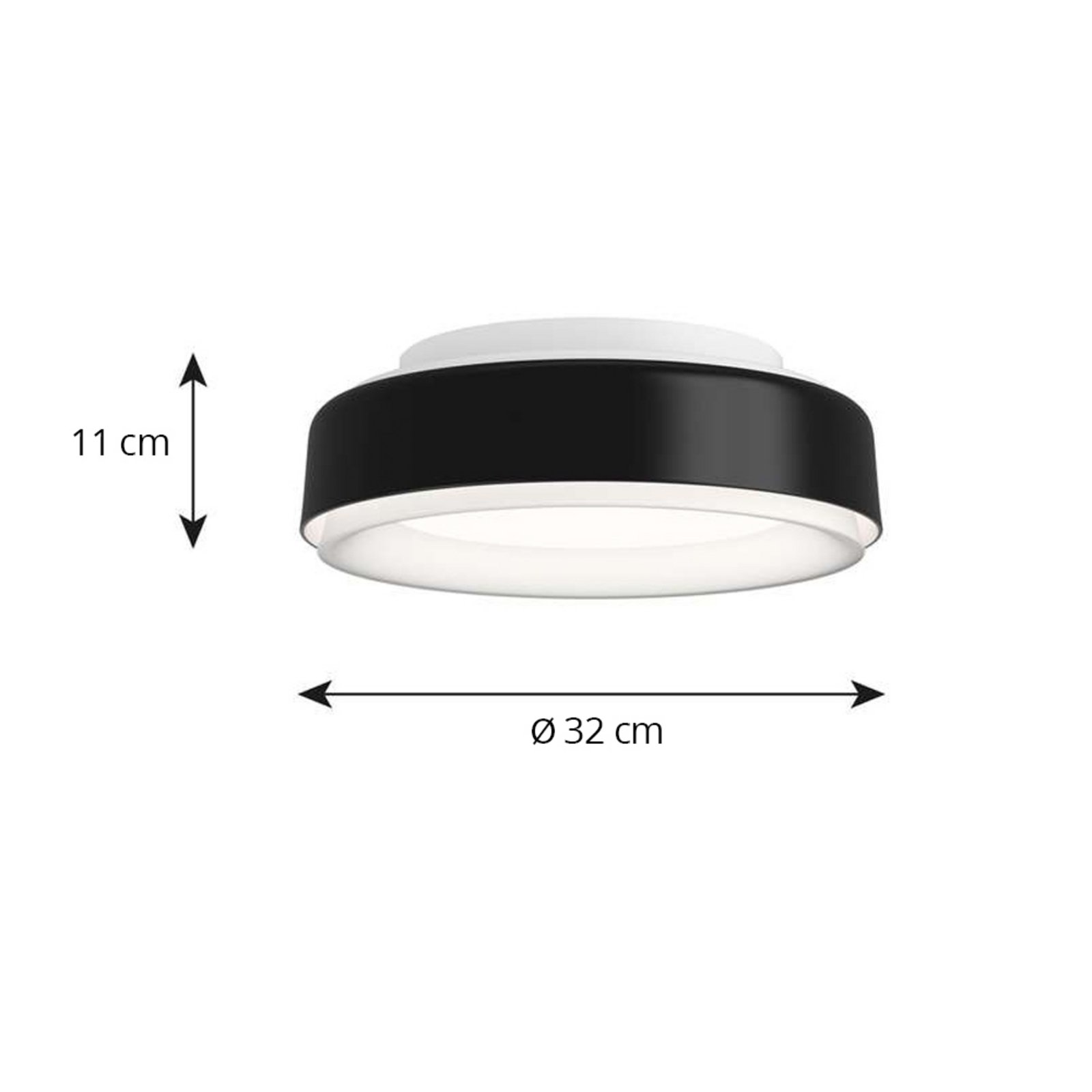 LP Grand 320 Ceiling Lamp 2700K Black - Louis Poulsen LP Grand 320 Ceiling Lamp 2700K Black - Louis Poulsen