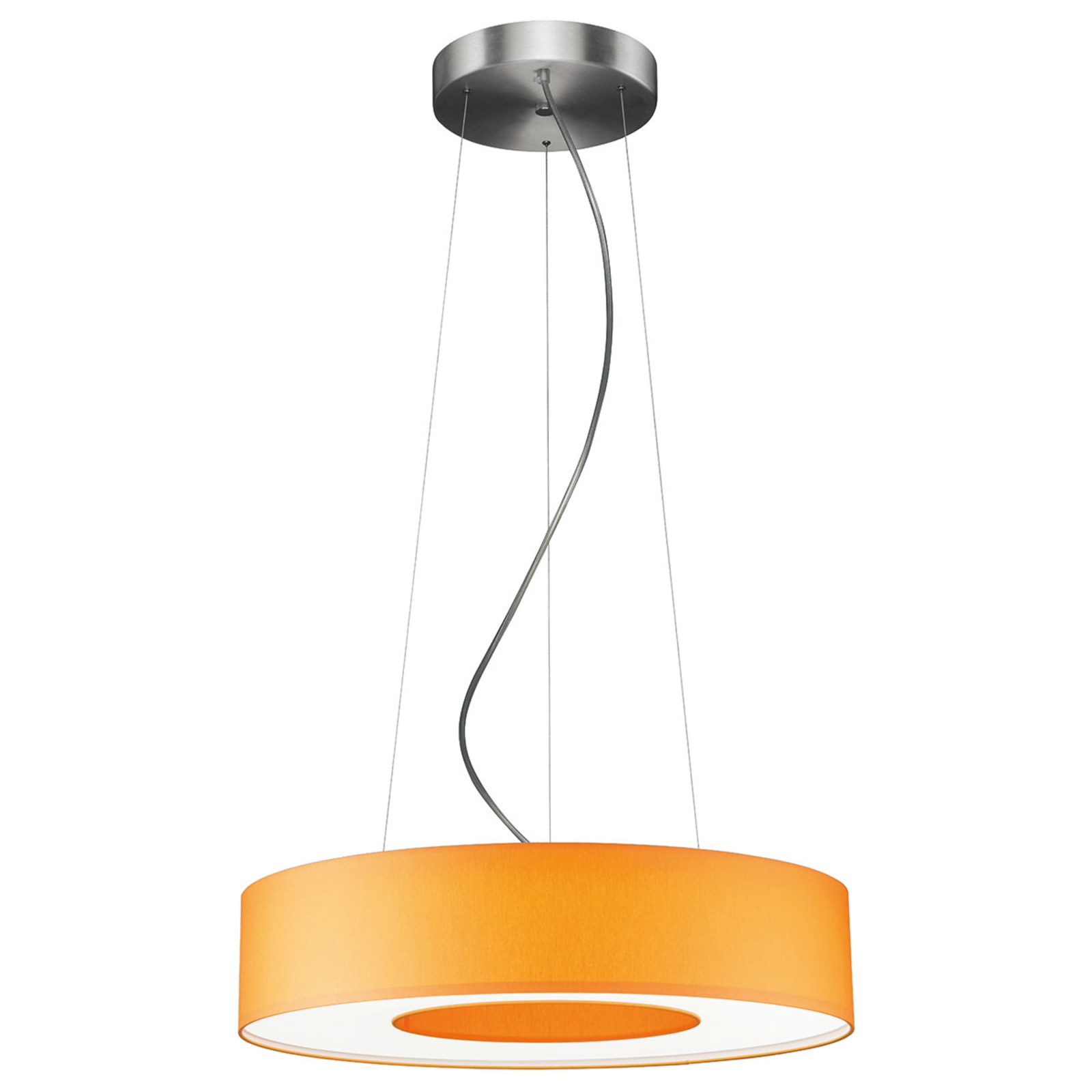 Donut LED pendant light dimmable 20 W orange