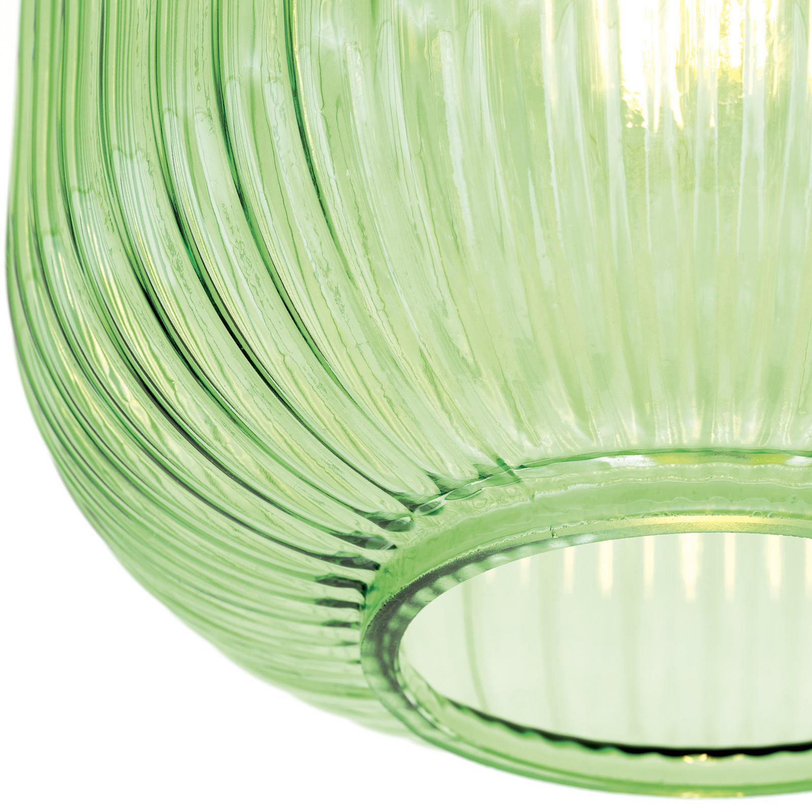 Plafonnier Carneval, vert, Ø 20 cm, verre, E27