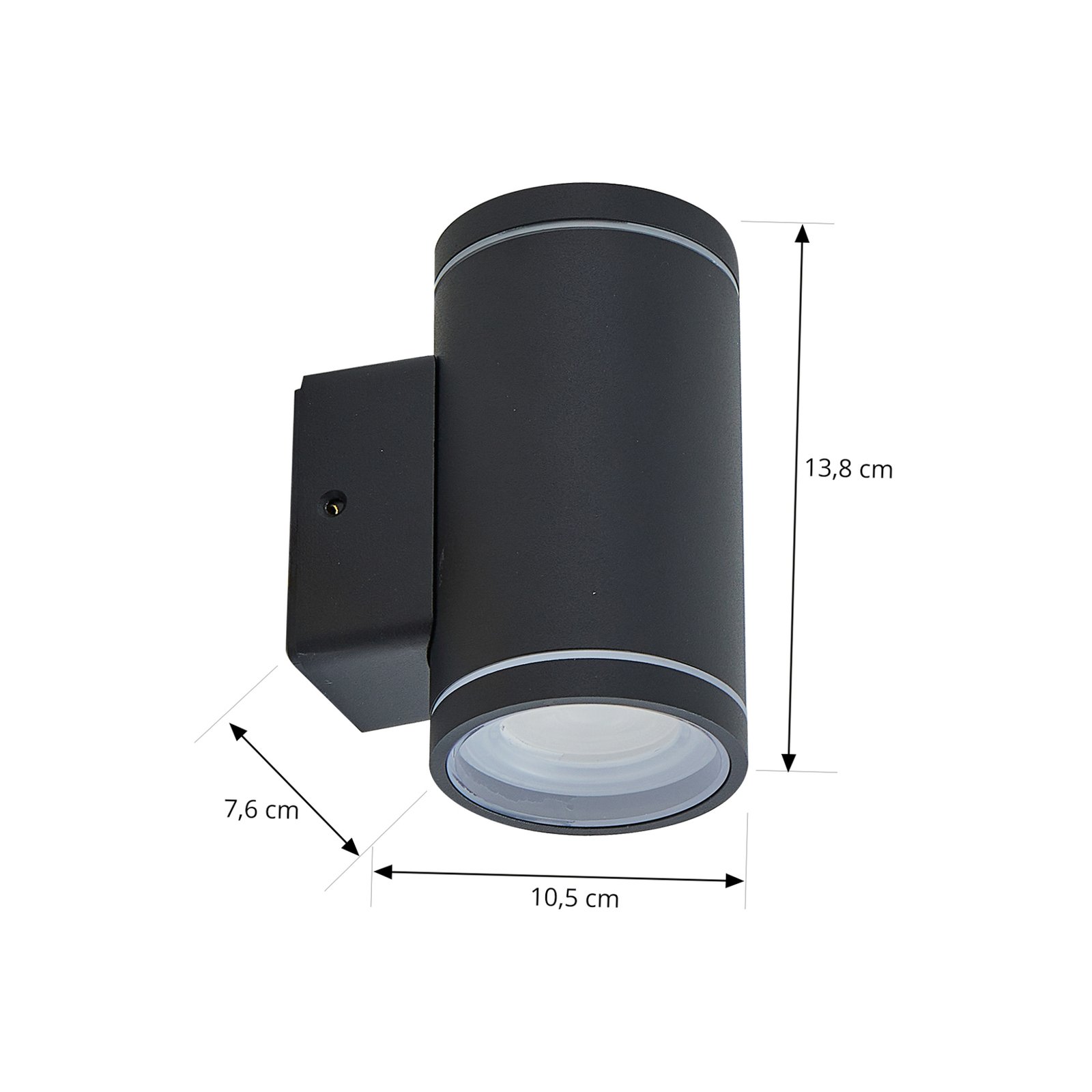 Lindby Smart LED vonkajšie nástenné svietidlo Valtin CCT RGB Tuya IP54
