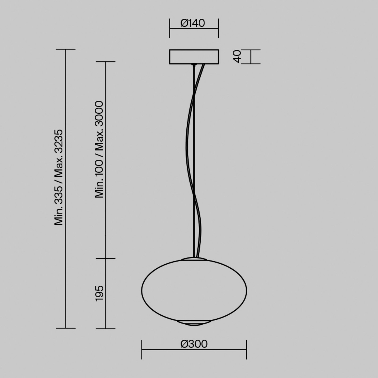 Maytoni Lampada a sospensione in vetro Bruma, cromo/bianco, altezza 19,5 cm