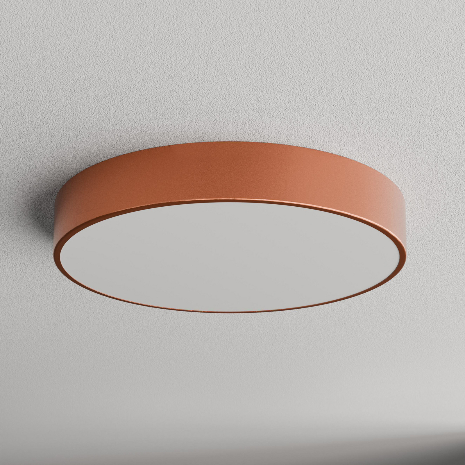 Deckenlampe Cleo 500, kupfer, Sensor, IP54, Ø 50 cm, Metall
