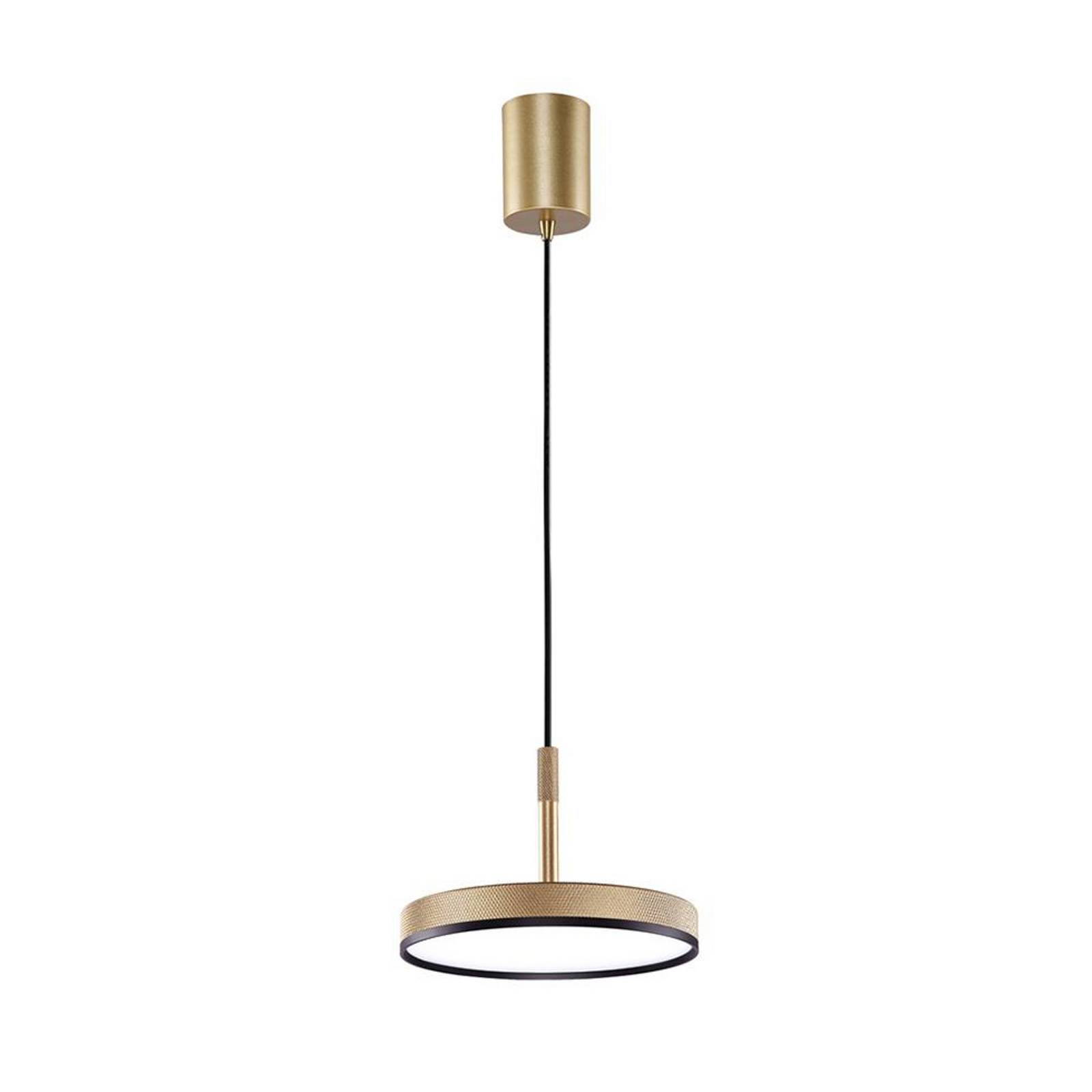 Lampa wisząca LED Don, złota, Ø 20 cm, metal