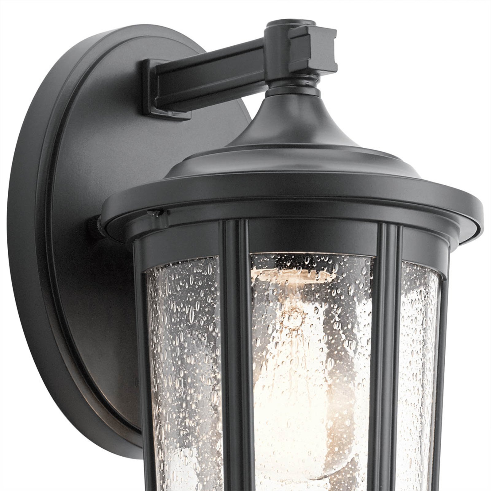 Fairfield udendørs væglampe, sort, 1 lyskilde