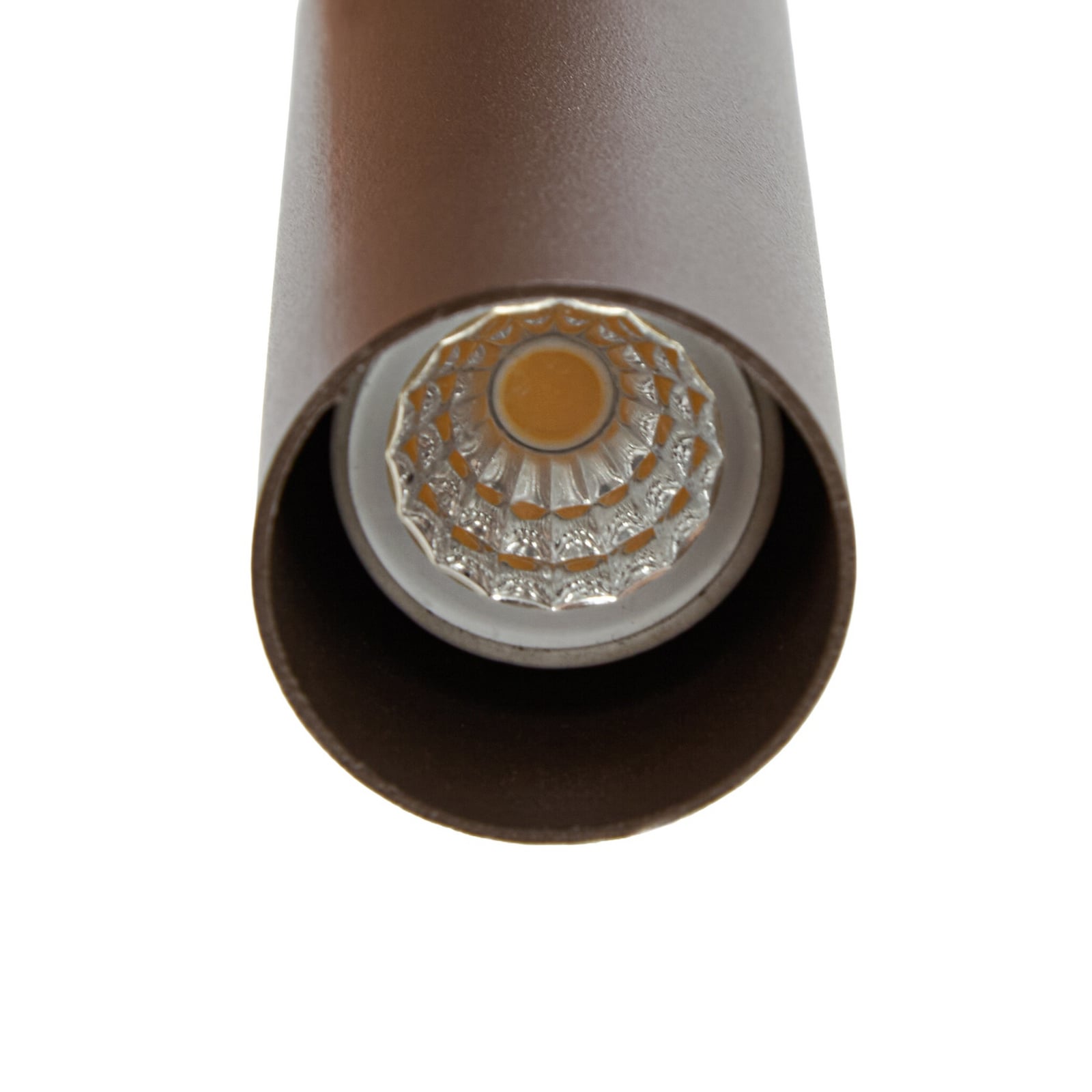 Lucande hængelampe Lumavia, 12 lyskilder, glas, brun/ravfarvet, G9