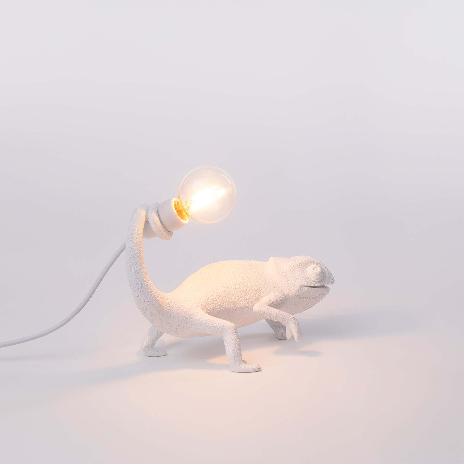Chameleon Lamp Still LED decorative light, white, USB - SELETTI