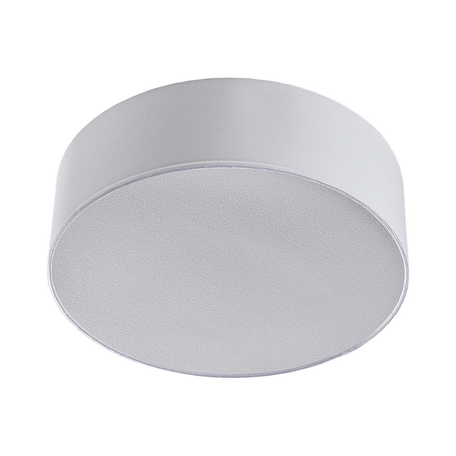 Lindby Deckenleuchte Sebatin, Ø 40 cm, weiß, Stoff, E27