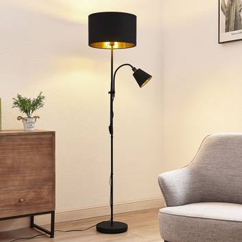 Lindby Somana floor lamp, cylindrical