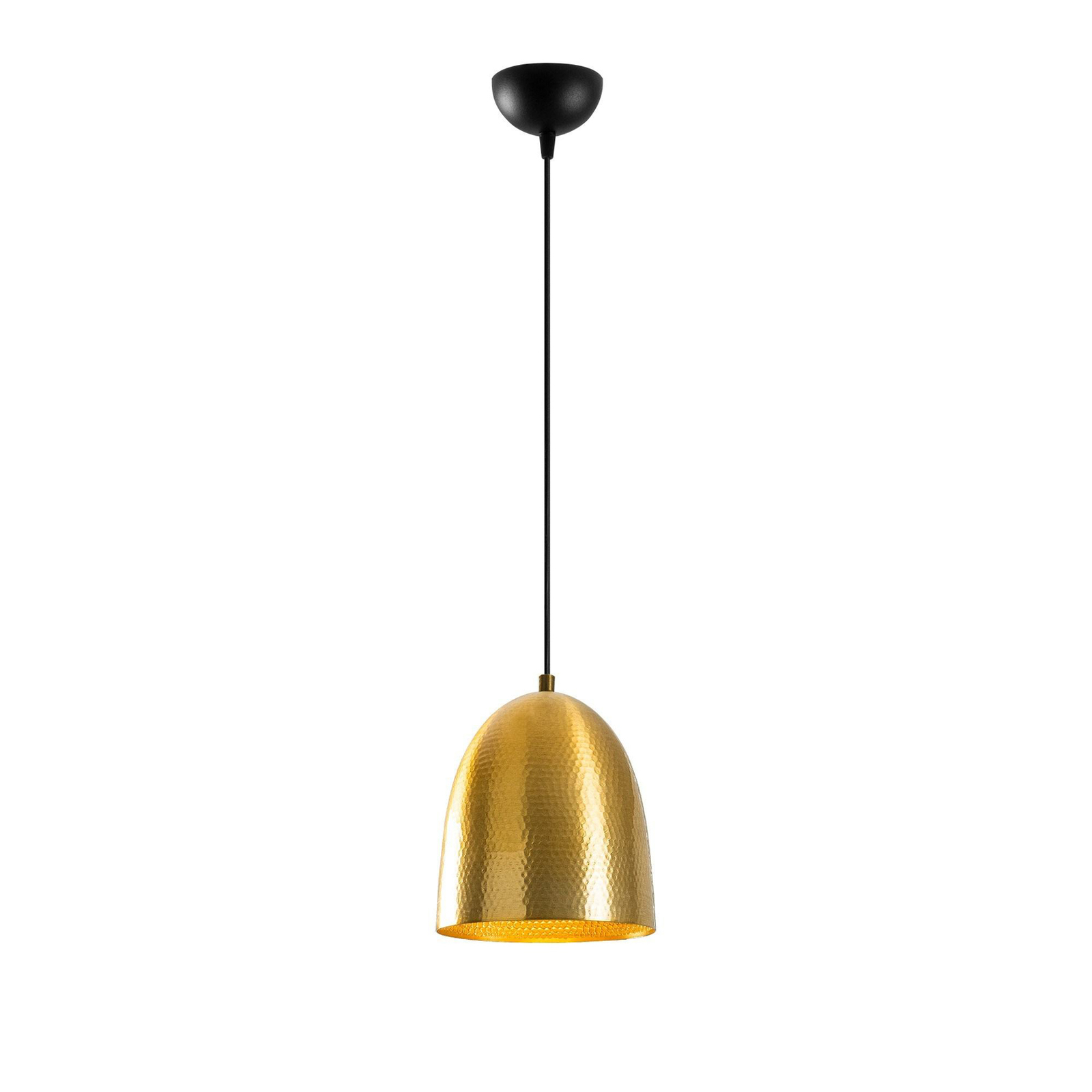 Tattoo 2376 pendant light, gold-coloured, metal, Ø 20 cm