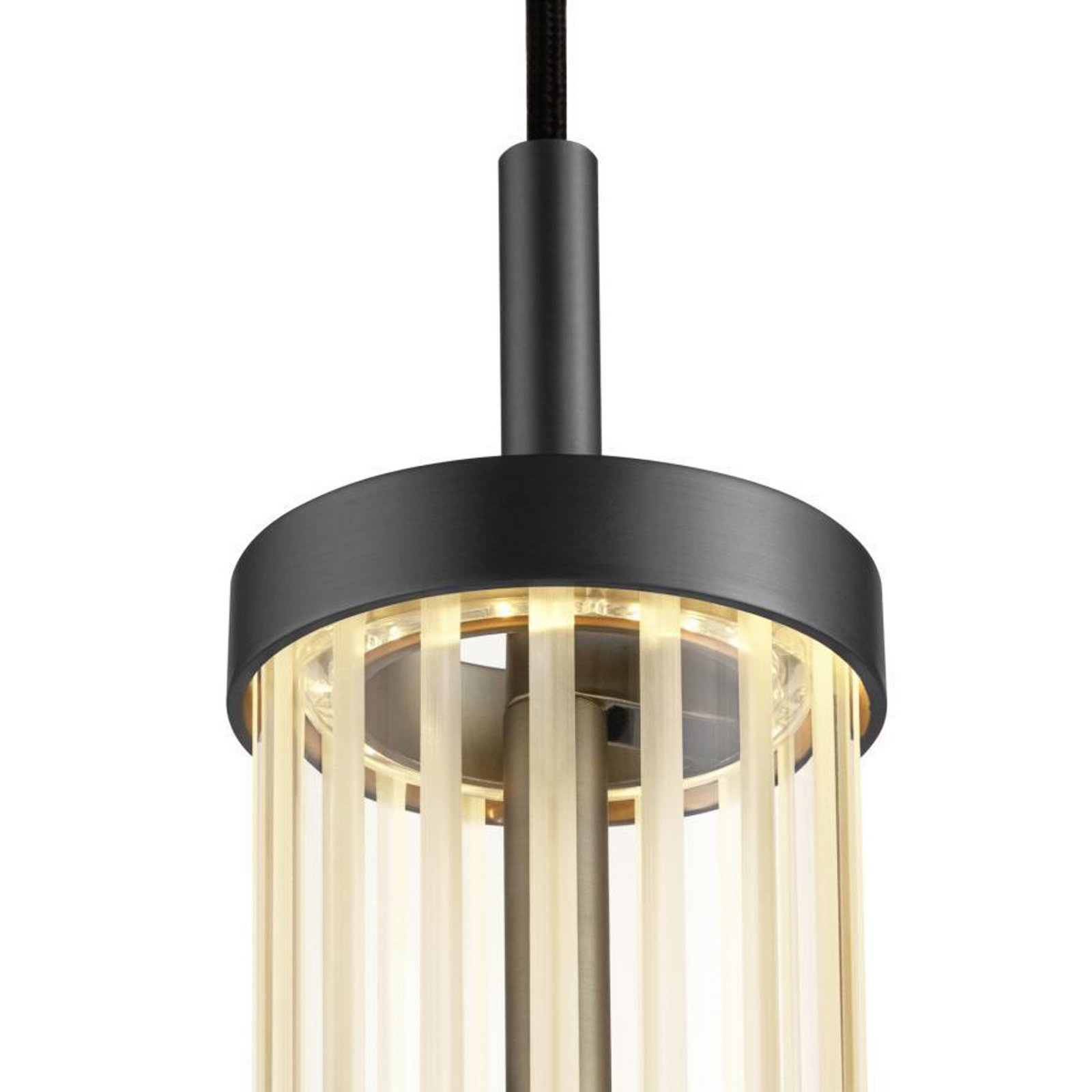 SLV LED hanging light Quimera, bronze, Ø 8 cm, CCT
