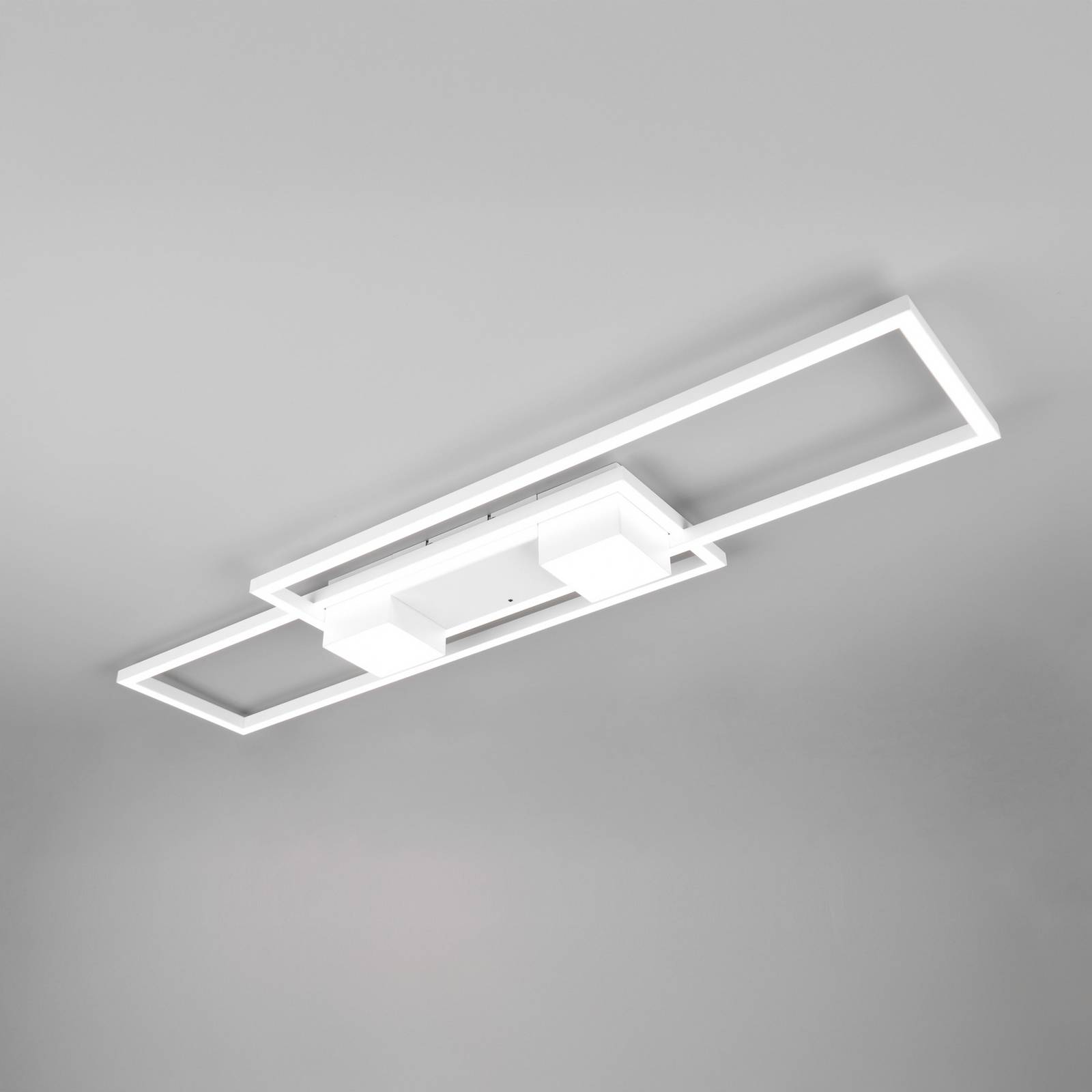 LED-Deckenlampe Albany, weiß, 100 x 28 cm, Alu, CCT, dimmbar günstig online kaufen