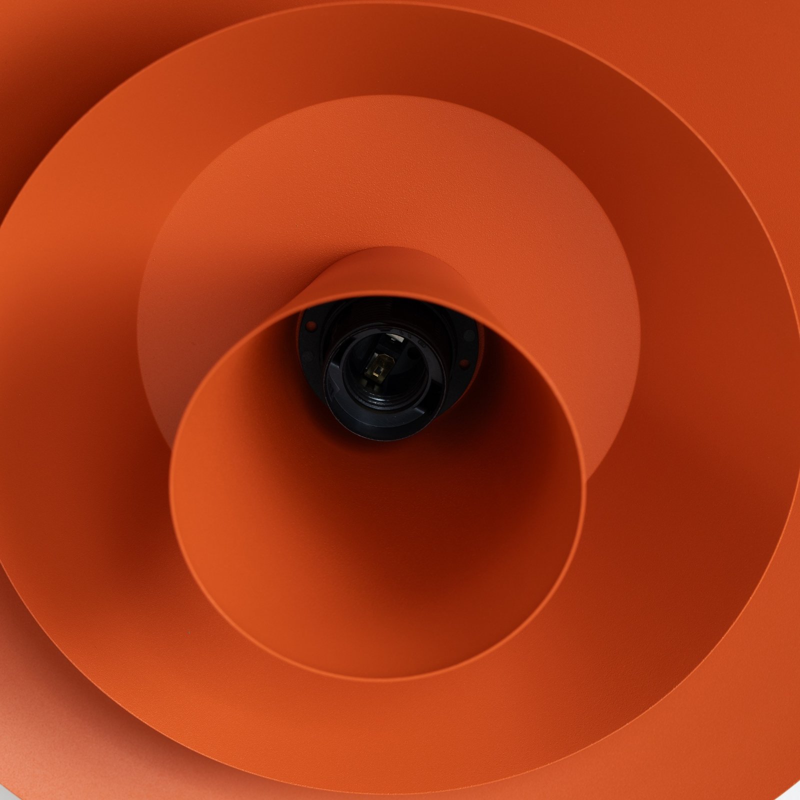 Plato ceiling light, orange, metal, Ø 38 cm, E27