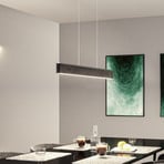 Paulmann LED pendant light Jagun, anthracite, felt, 3-step dimmable