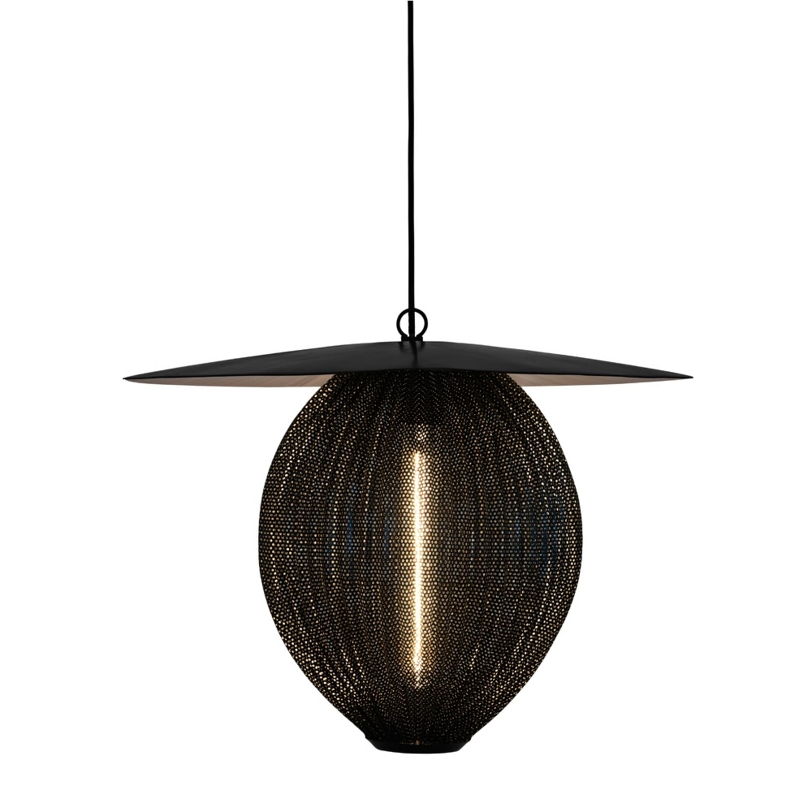 Satellite Taklampa L Midnight Black GUBI - Vardagsrum - Metall