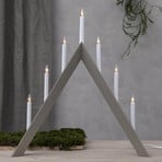 Candelabro a freccia, a punta, a 7 fiamme, grigio