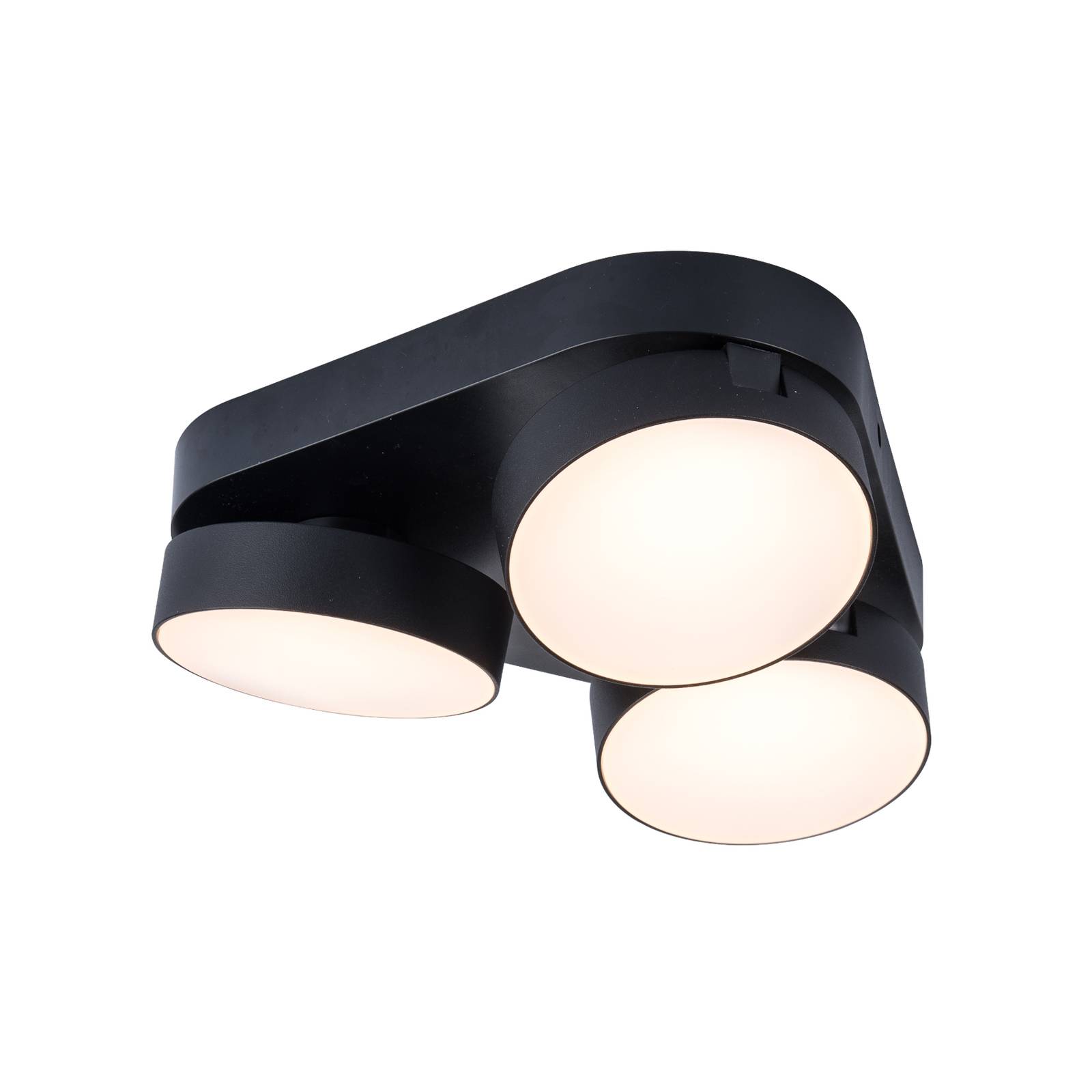 Spot pour plafond LED Stanos CCT 3 lampes noir