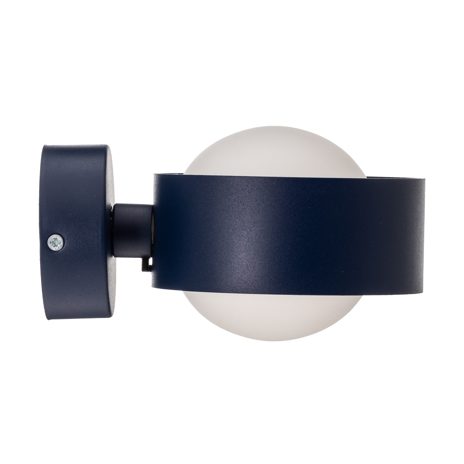 Mado wall light, steel, blue, one-bulb
