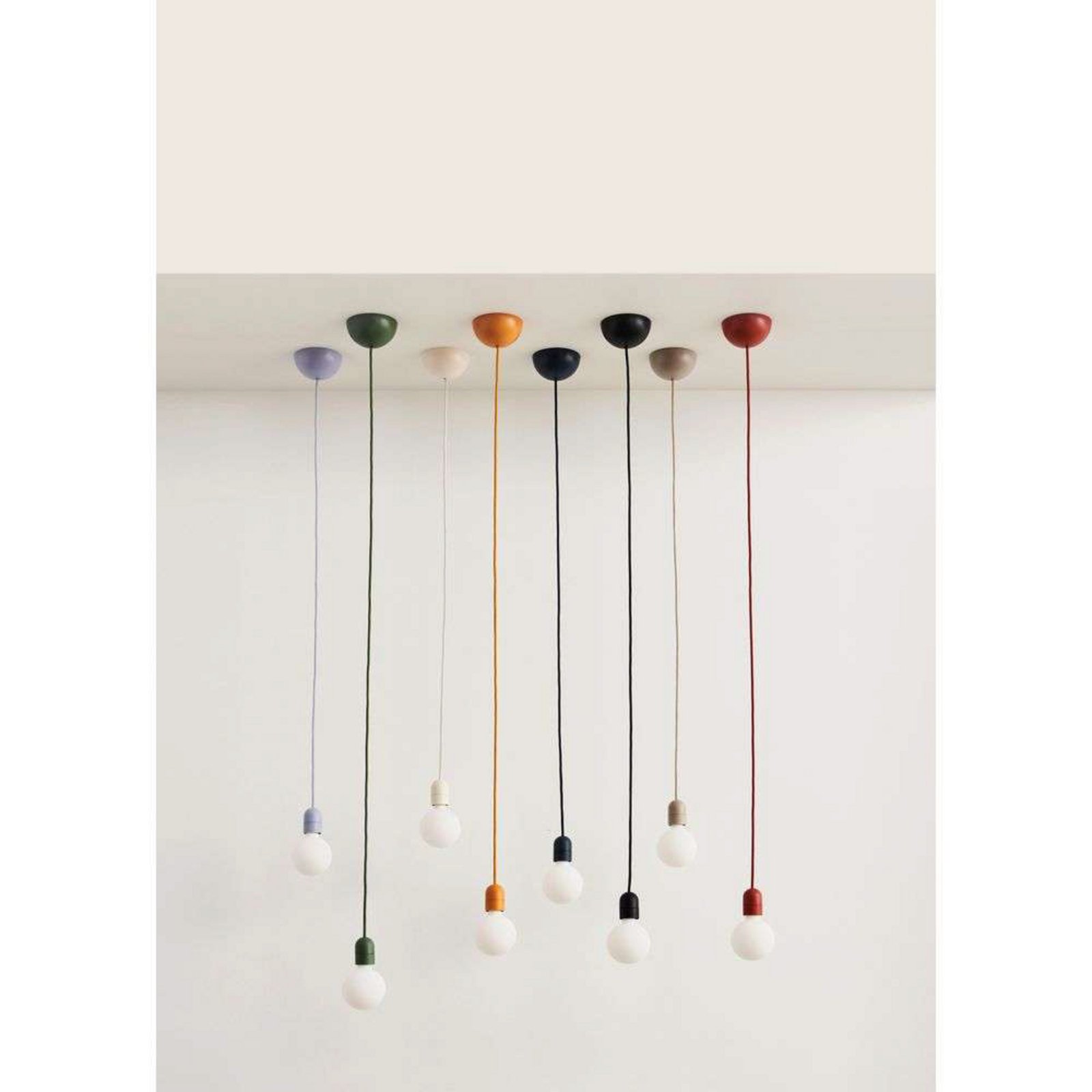 Common Candeeiro Suspenso Cord Set Clay White - Hay