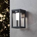 Martano solar LED outdoor wall light with a sensor