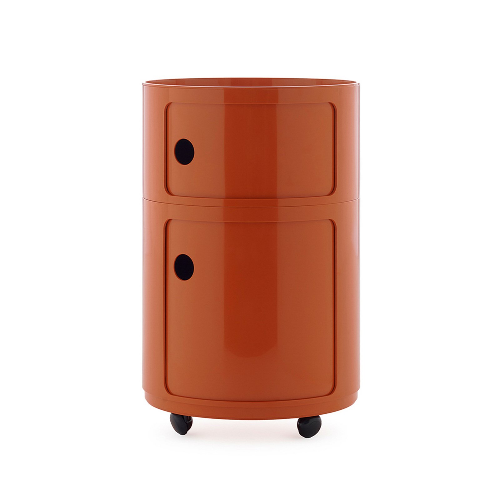 Componibili Big Container, oransje, 2 elementer, høyde 61,5 cm - Kartell