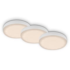 Faretto LED da incasso Plat, bianco, set 3x 3.000K