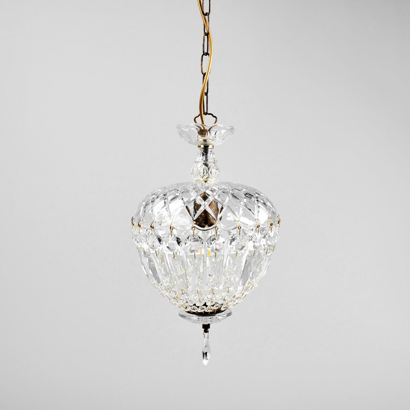 Závěsné světlo Arila, křišťálové sklo, Ø 25 cm