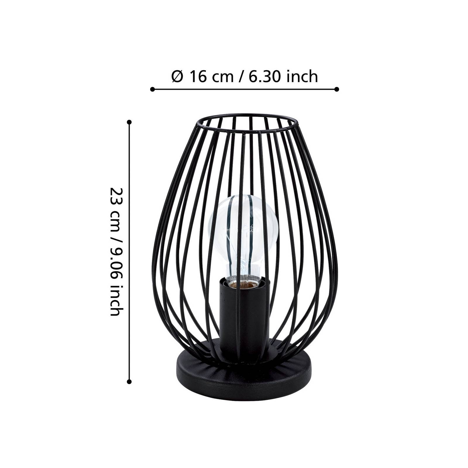 NEWTOWN - lampa stołowa w stylu Vintage