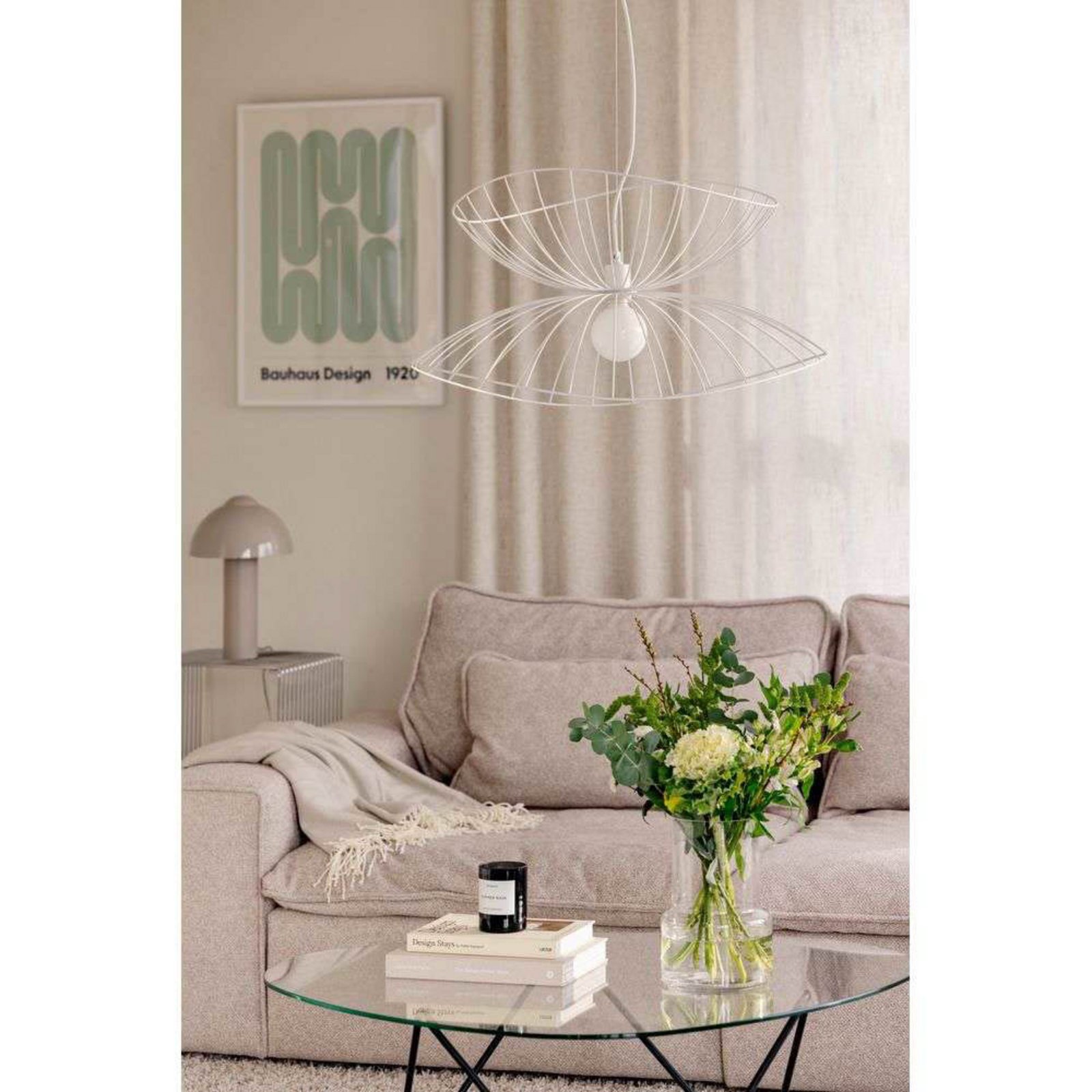 Globen Lighting Pendelleuchte RAY, weiß, Ø 70 cm Globen Lighting Pendelleuchte RAY, weiß, Ø 70 cm