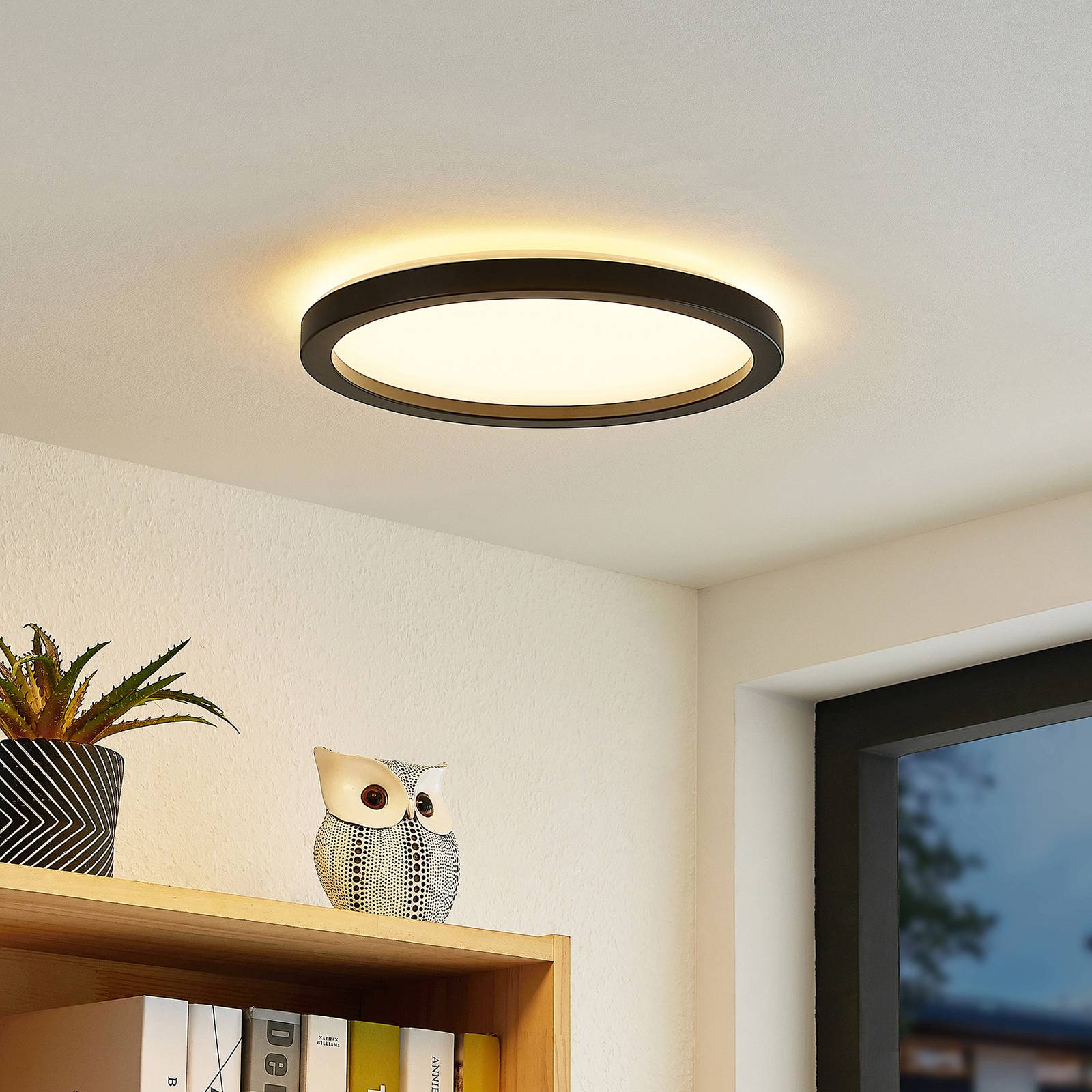 Prios Avira lampa sufitowa LED, okrągła, 29 cm