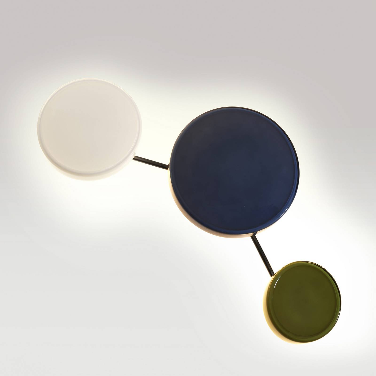 Kinkiet LED MARSET Caramel, opal, Ø 28 cm, TRIAC, szkło