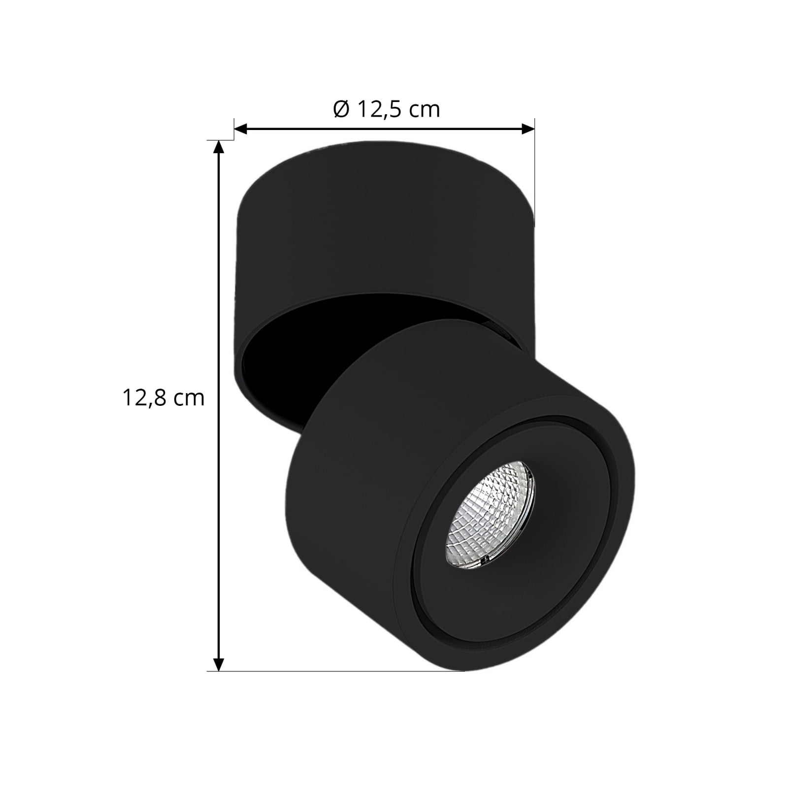 Faretto da soffitto LED Arcchio Rotari, 2150 lm, 1 lampadina, nero Faretto da soffitto LED Arcchio Rotari, 2150 lm, 1 lampadina, nero