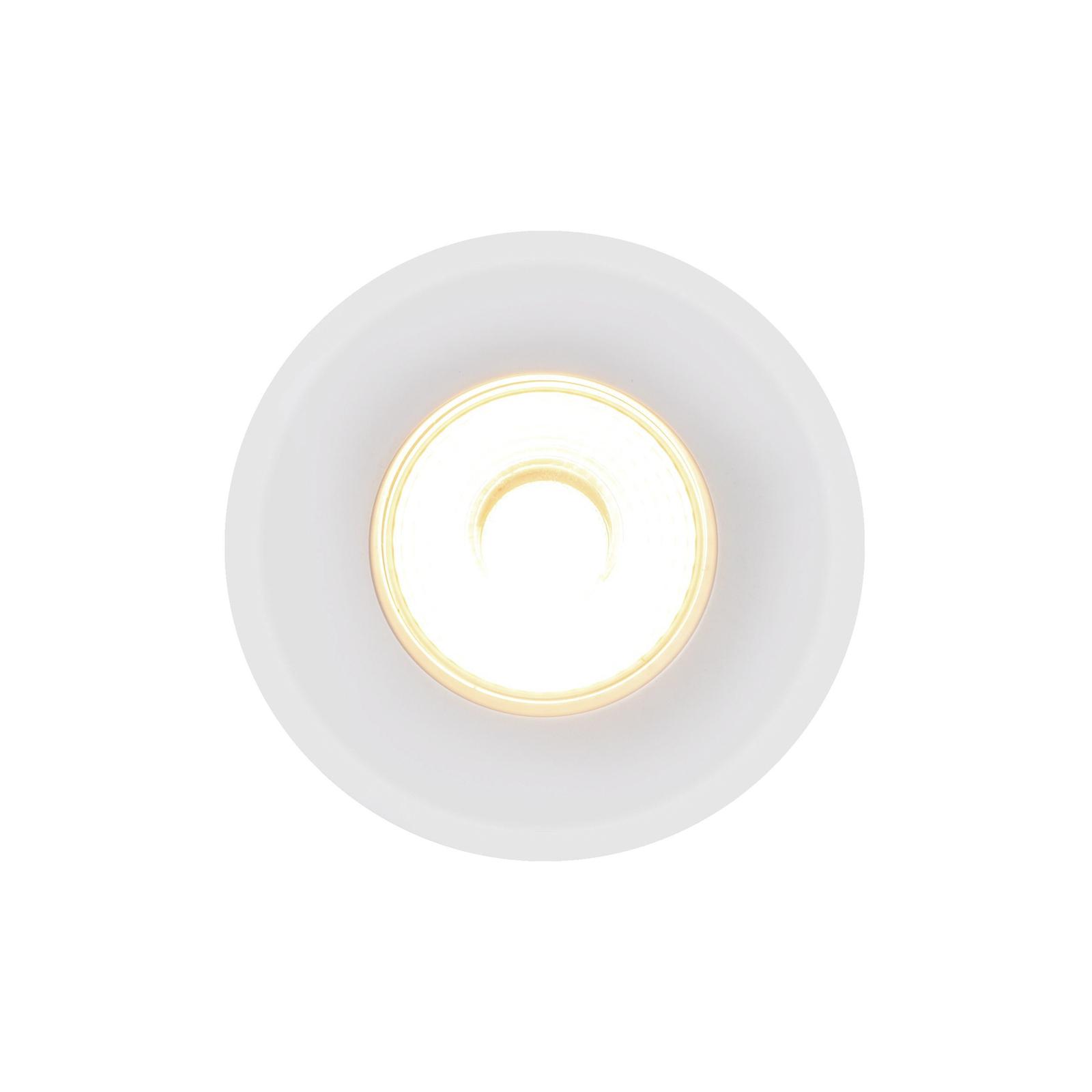LED recessed downlight Rosalee, white, IP65, CCT switch