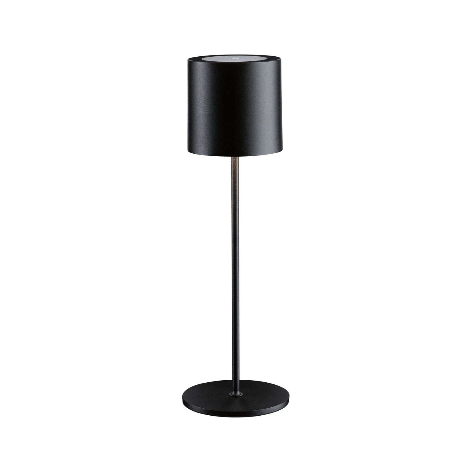 Paulmann LED tafellamp Tuni, zwart, kunststof, IP44