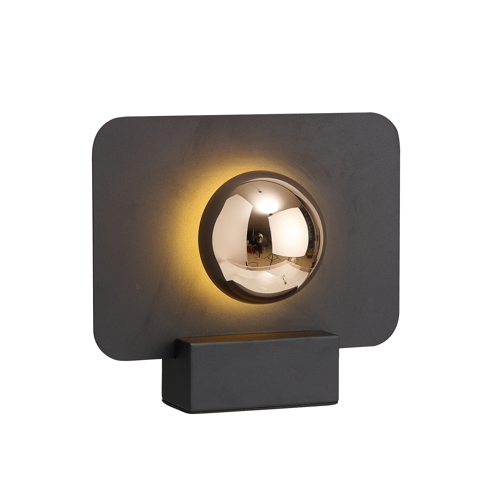 Lampe de table LED Alba, effet lumineux indirect, noir